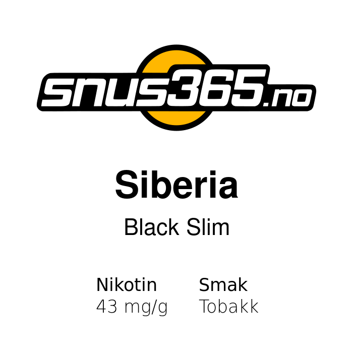 Siberia Black Slim