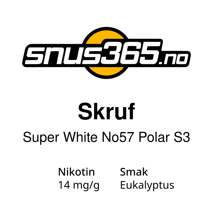 Skruf Super White No57 Polar S3