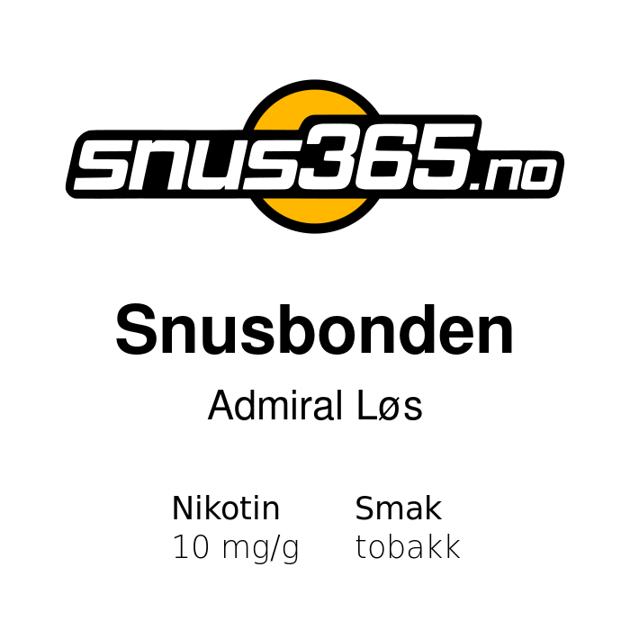 Snusbonden Admiral Løs