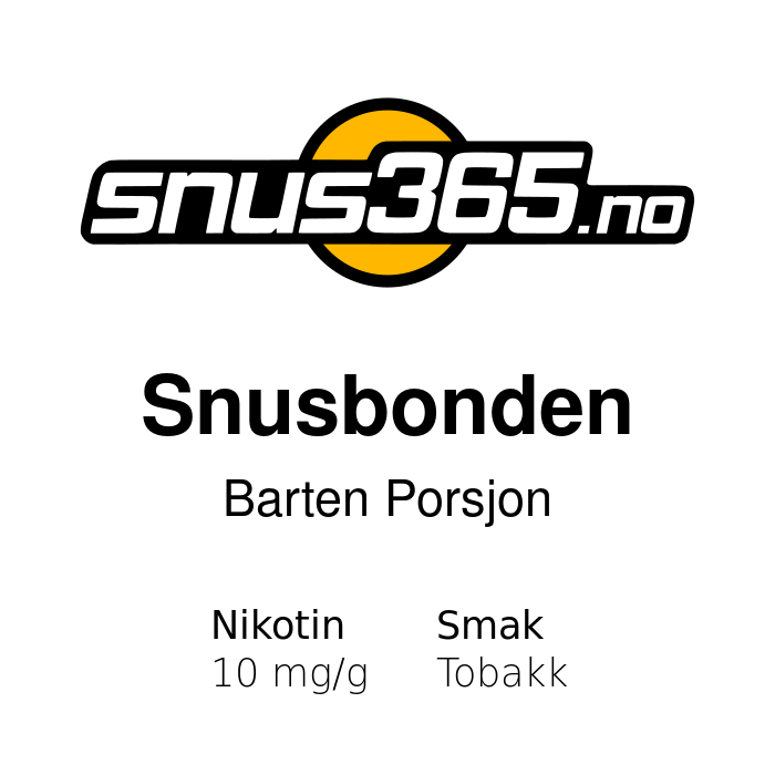 Snusbonden Barten Porsjon