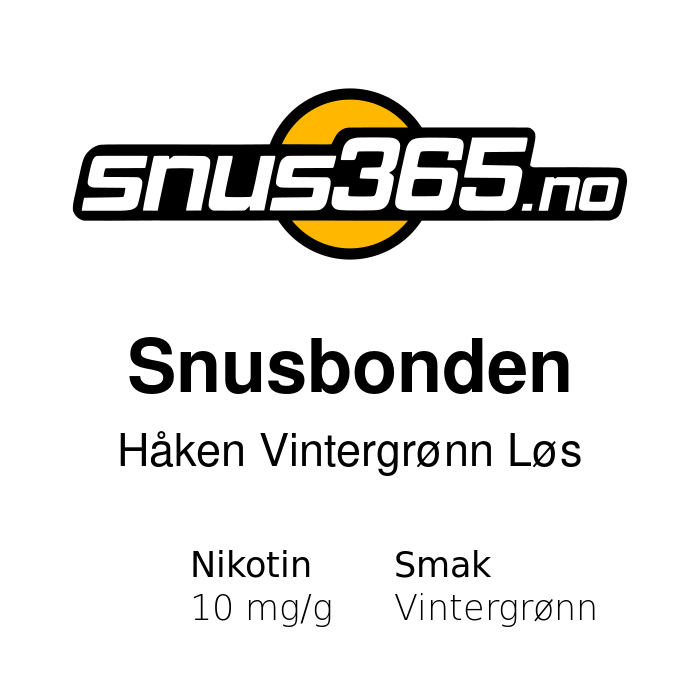 Snusbonden Håken Vintergrønn Løs