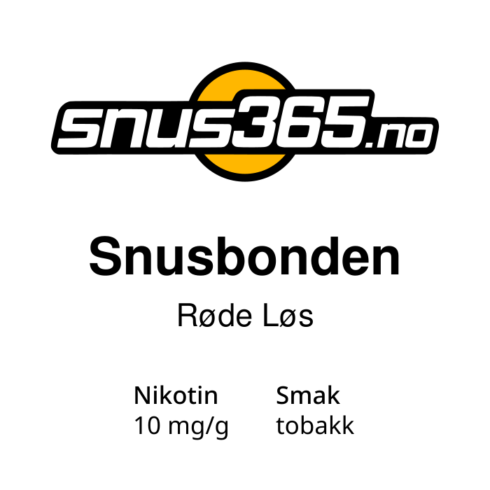 Snusbonden Røde Løs