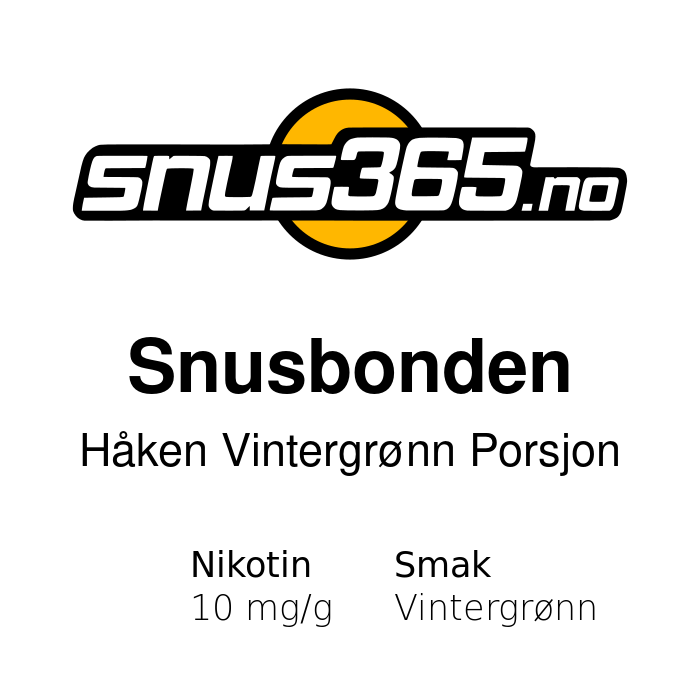 Snusbonden Vintergrønn Porsjon