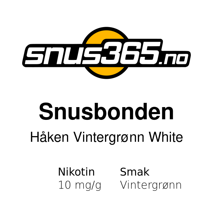 Snusbonden Vintergrønn White