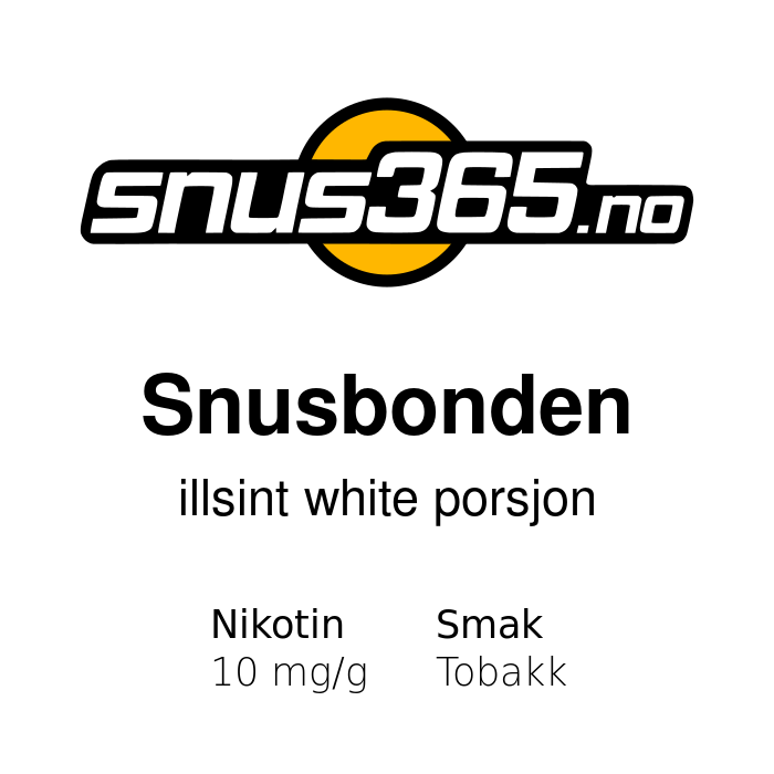 Snusbonden illsint white porsjon