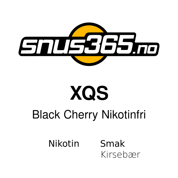 XQS Black Cherry Nikotinfri