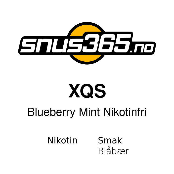 XQS Blueberry Mint Nikotinfri