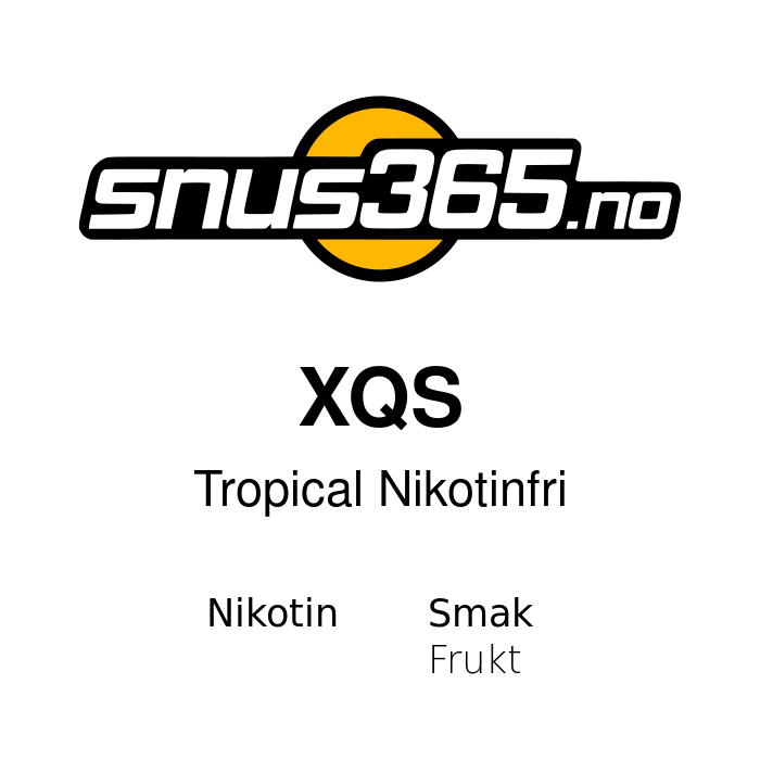 XQS Tropical Nikotinfri