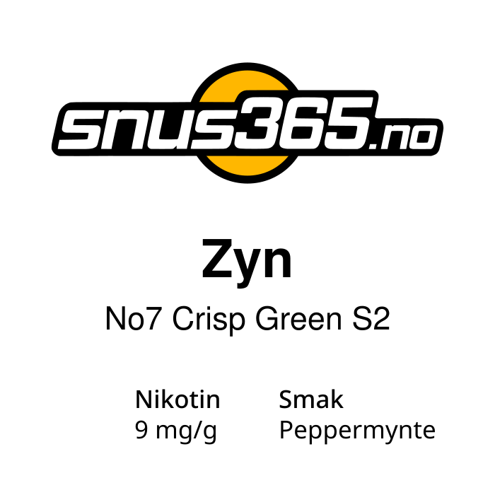 ZYN No7 Crisp Green S2