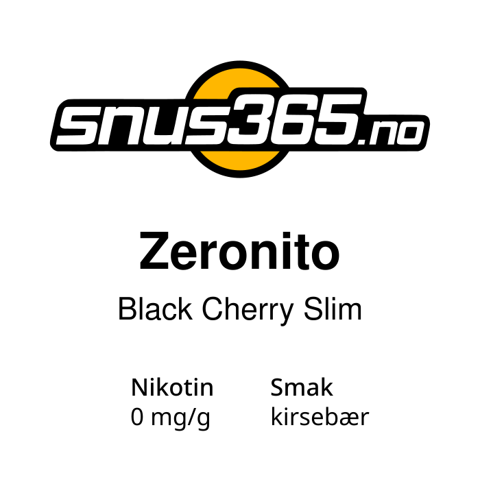 Zeronito Black Cherry Slim
