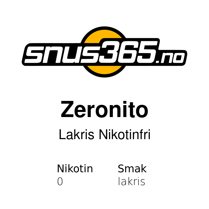 Zeronito Lakris Nikotinfri