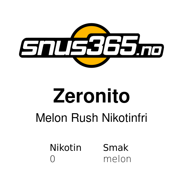 Zeronito Melon Rush Nikotinfri