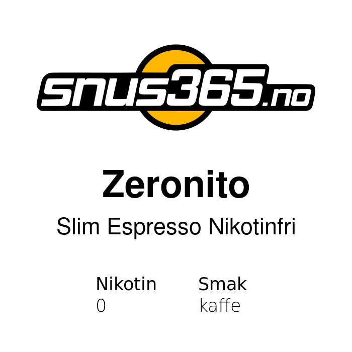 Zeronito Slim Espresso Nikotinfri