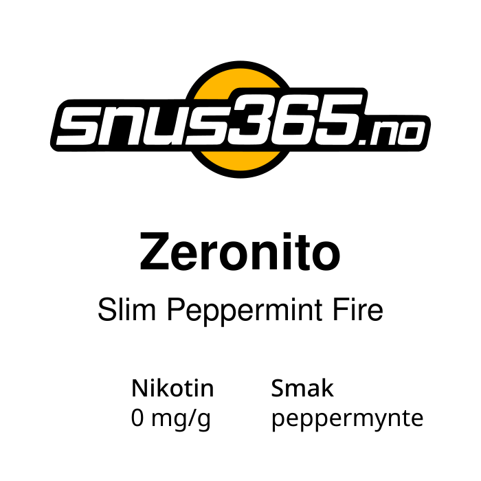 Zeronito Slim Peppermint Fire