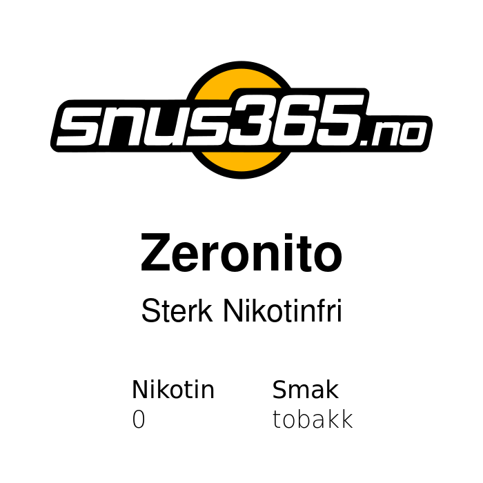 Zeronito Sterk Nikotinfri