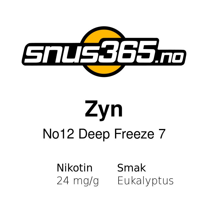 Zyn No12 Deep Freeze 7