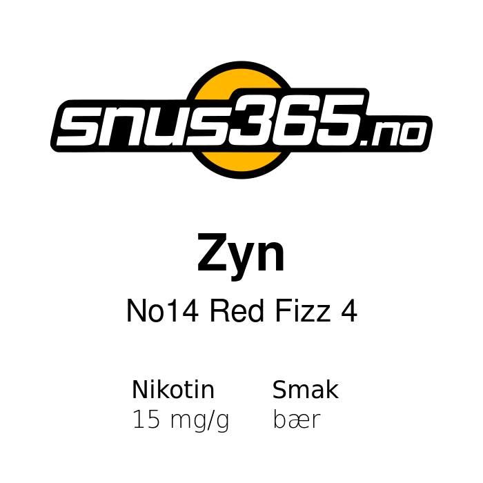 Zyn No14 Red Fizz 4