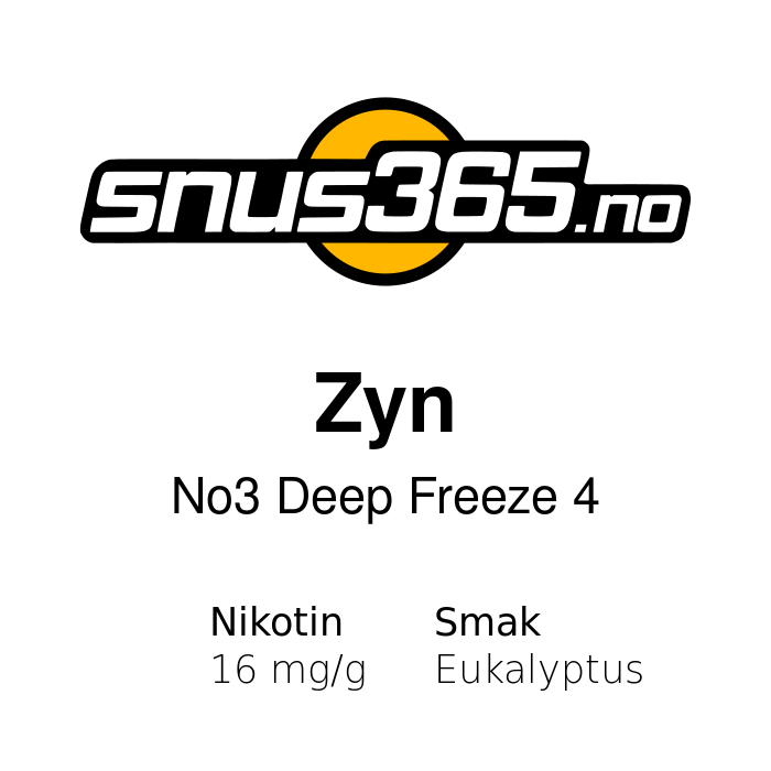 Zyn No3 Deep Freeze 4