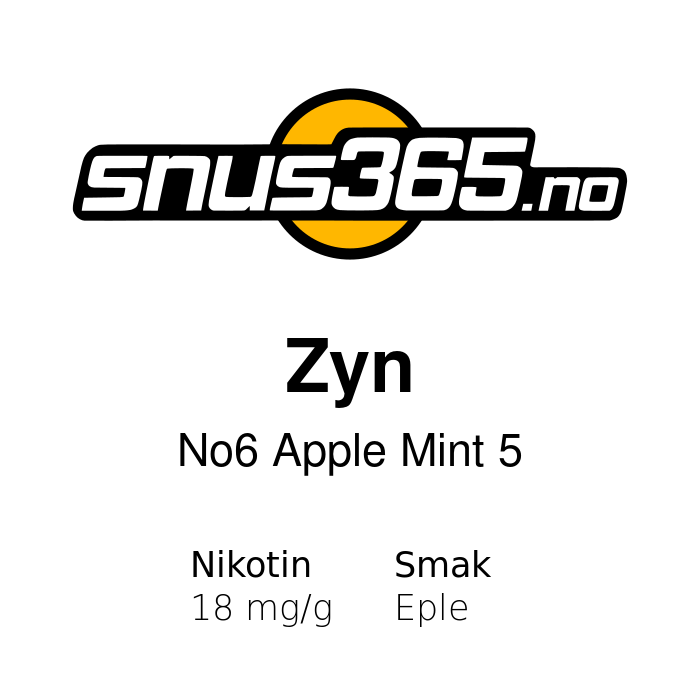 Zyn No6 Apple Mint 5