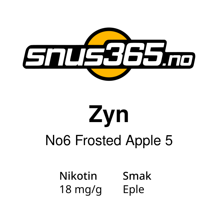 Zyn No6 Frosted Apple 5