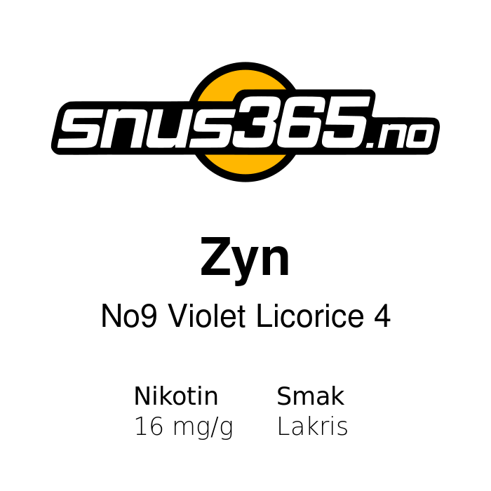 Zyn No9 Violet Licorice 4