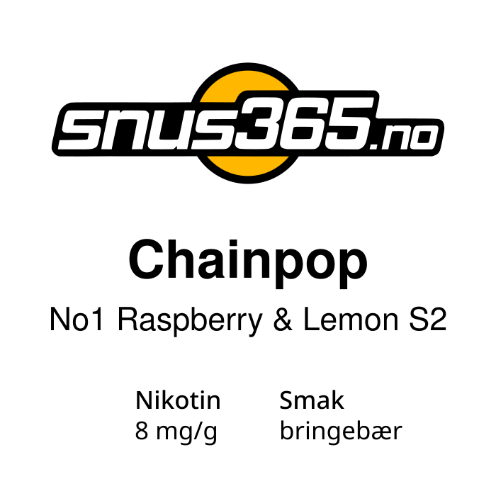 Chainpop No1 Raspberry & Lemon S2