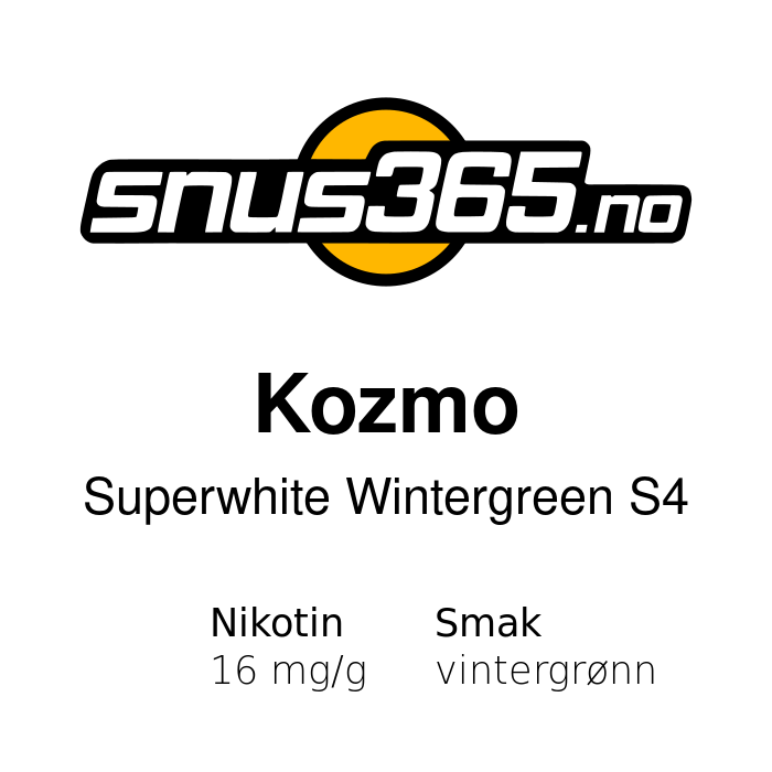 Kozmo Superwhite Wintergreen S4