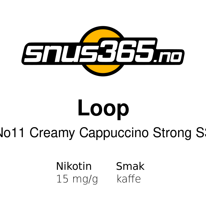 Loop No11 Creamy Cappuccino Strong S3