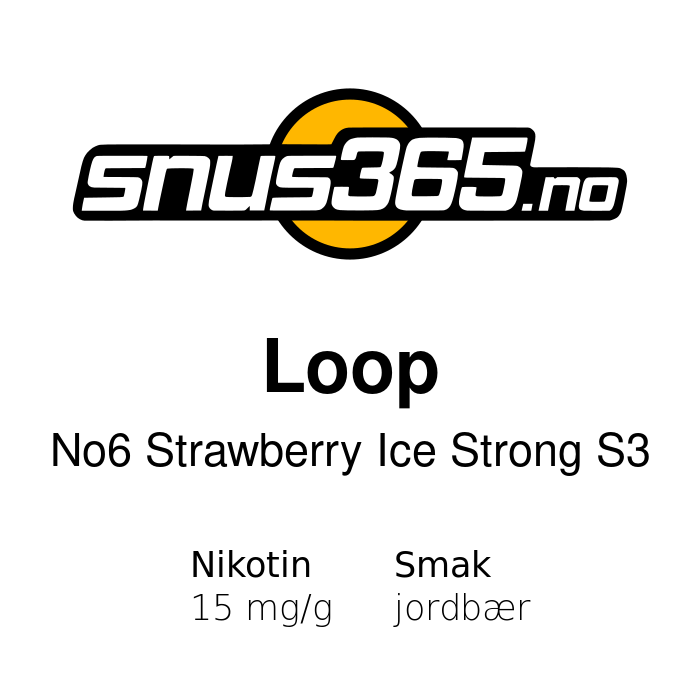 Loop No6 Strawberry Ice Strong S3