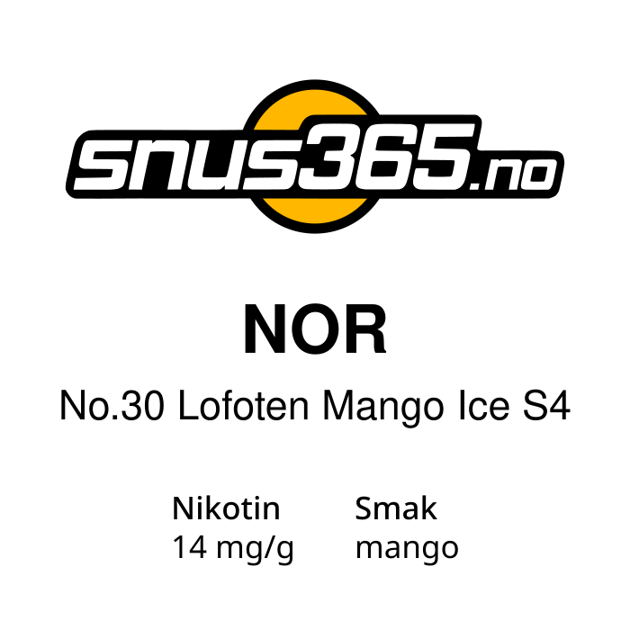 Nor No.30 Lofoten Mango Ice S4