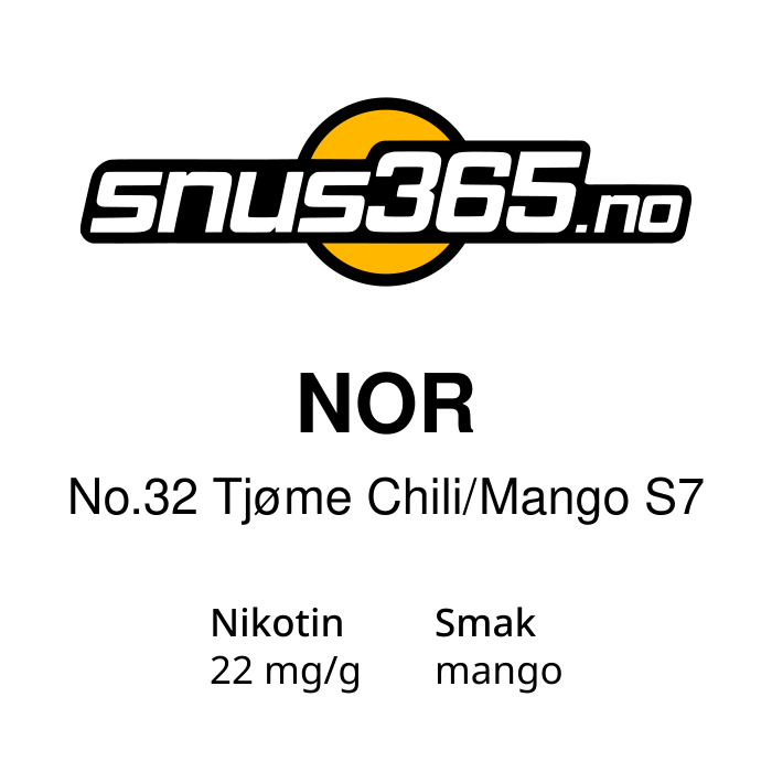 Nor No.32 Tjøme Chili/Mango S7