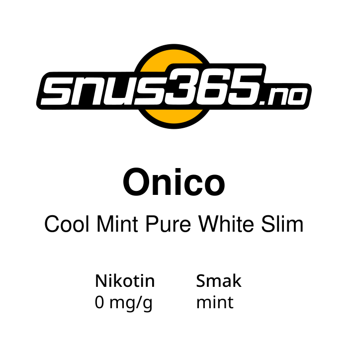 Onico Cool Mint Pure White Slim