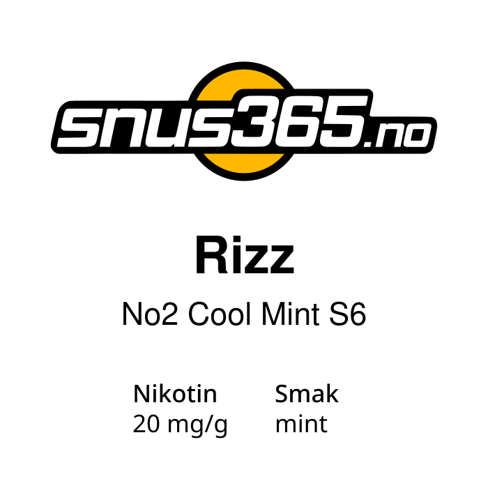 Rizz No2 Cool Mint S6