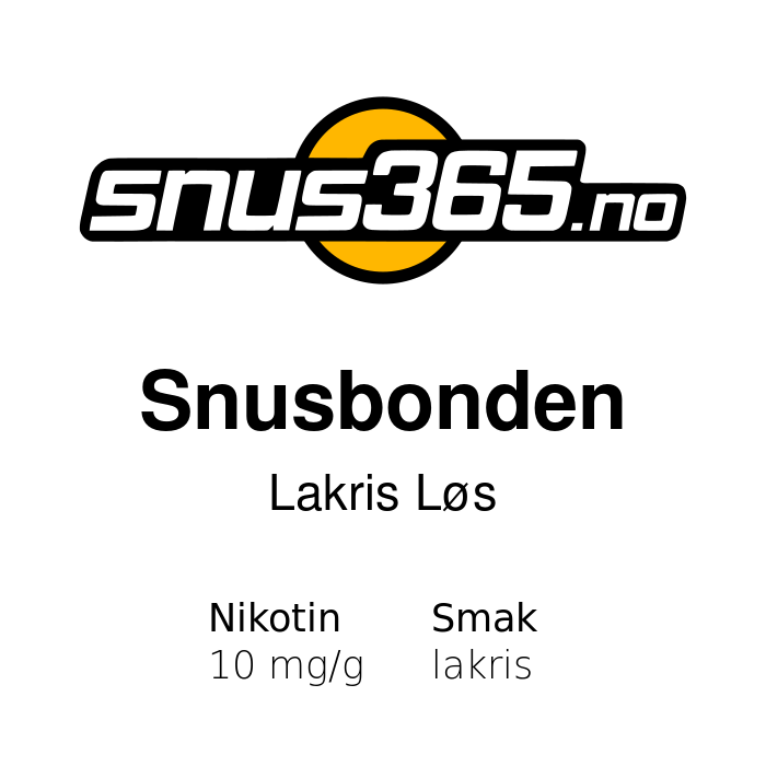 Snusbonden Lakris Løs