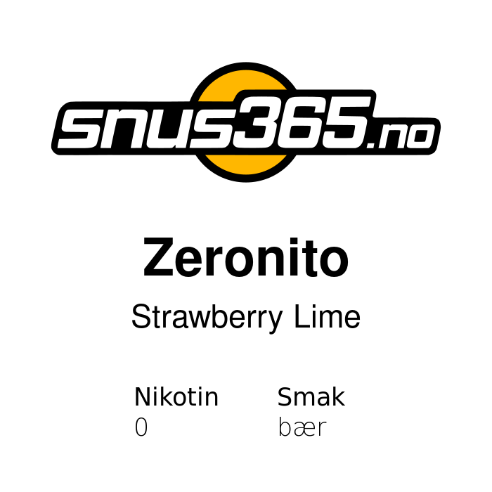 Zeronito Strawberry Lime