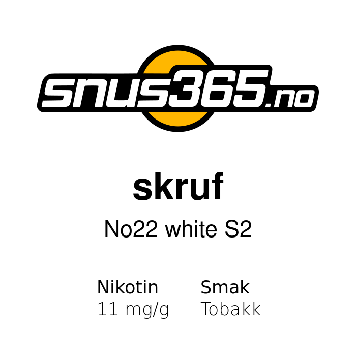 skruf No22 white S2