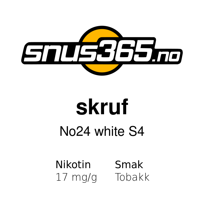 skruf No24 white S4