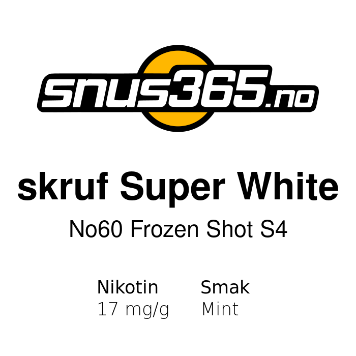 skruf Super White No60 Frozen Shot S4