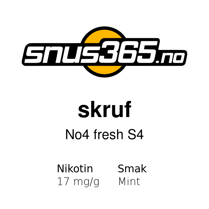 skruf fresh S4 mint snus