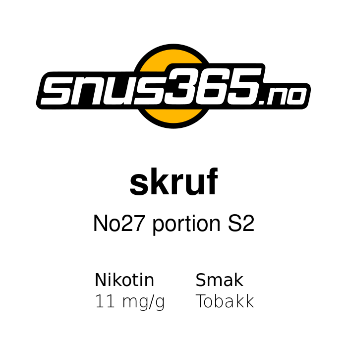 skruf original portion s2 (no27)